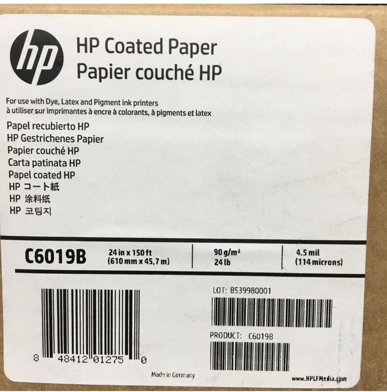 Papier 24 pouces d'origine HP C6019B
