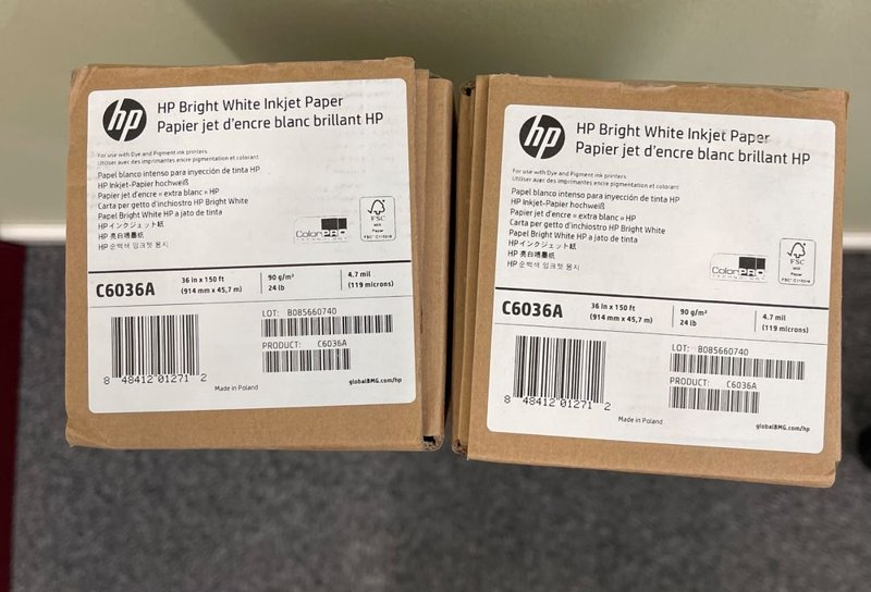 Papier 36 pouces d'origine HP C6036A