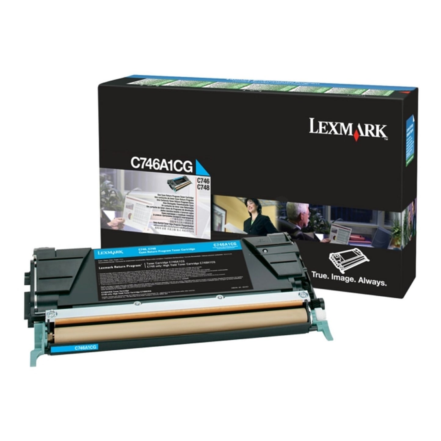 Toner d'origine Lexmark C746A1CG - cyan