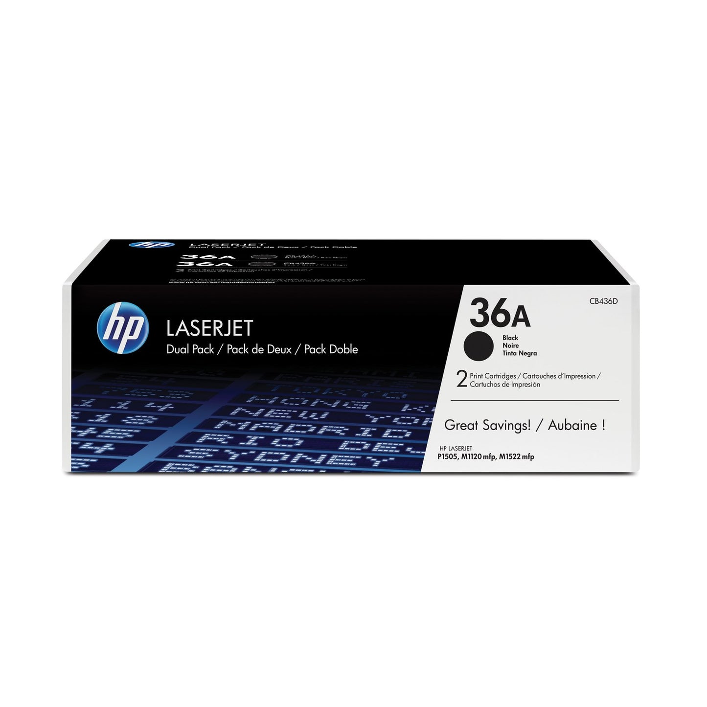 Toner d'origine HP CB436AD / 36A - noir