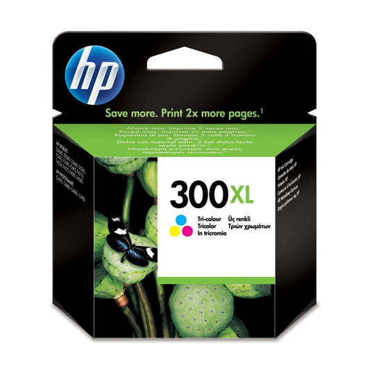 Cartouche Jet d'encre de Marque  HP CC644AE 300XL 3 couleurs (Cyan, Magenta, Yellow) Grande Capacité (11ml) (440 pages en couleur)