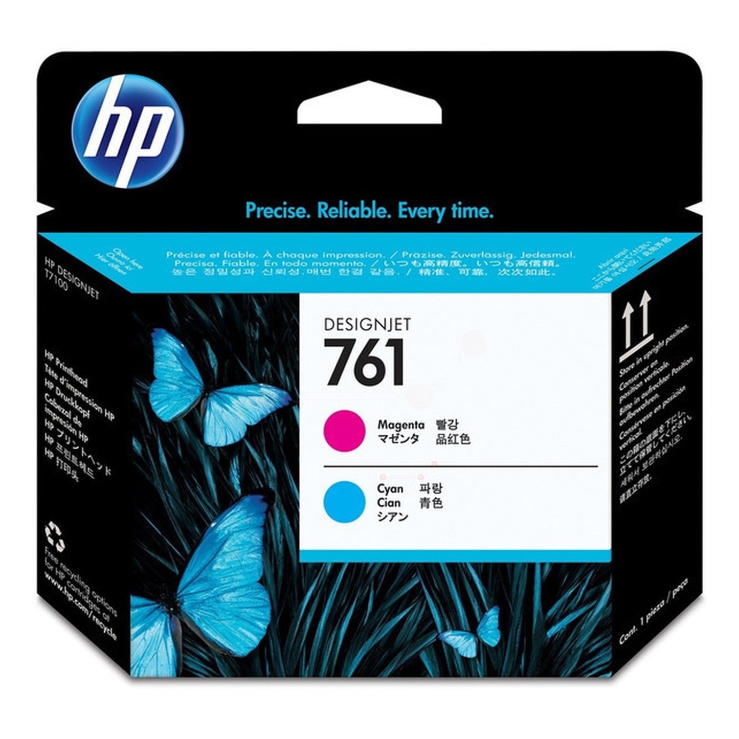 Tête d'impression d'origine HP CH646A / 761 - cyan, magenta