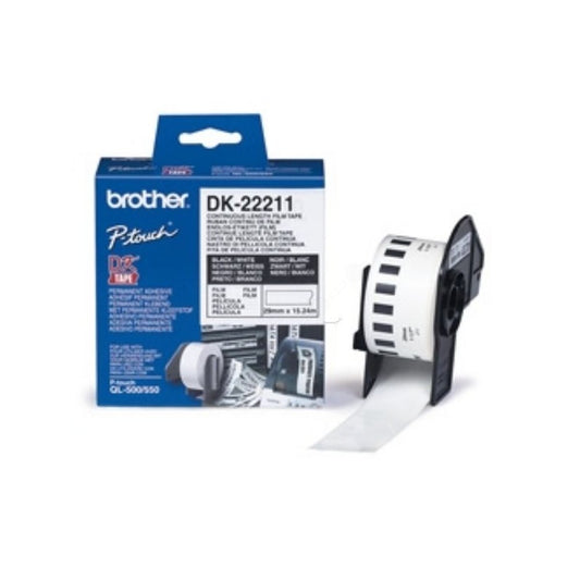 Étiquettes d'origines Brother DK22211 - blanche