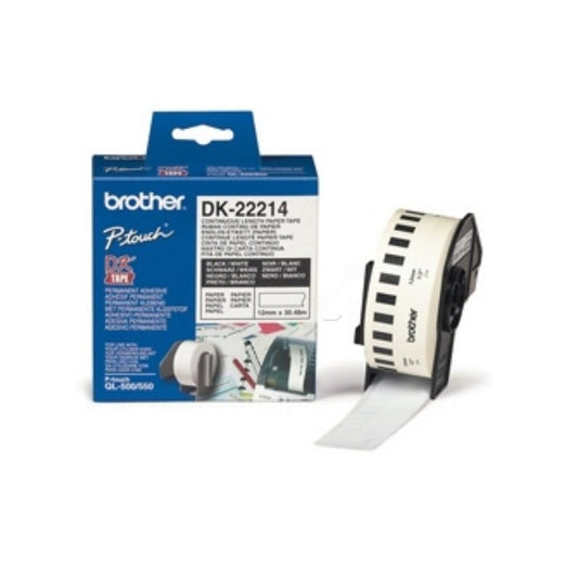 Étiquettes d'origines Brother DK22214 - blanche
