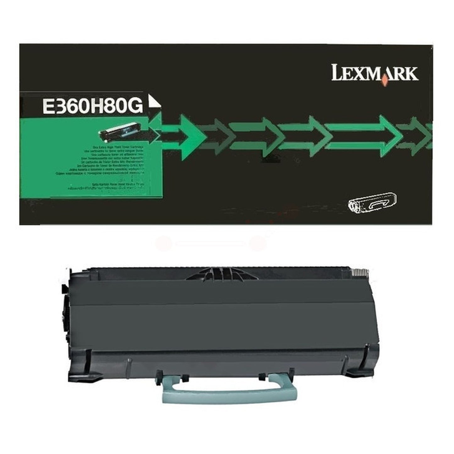 Toner d'origine Lexmark E360H80G - noir