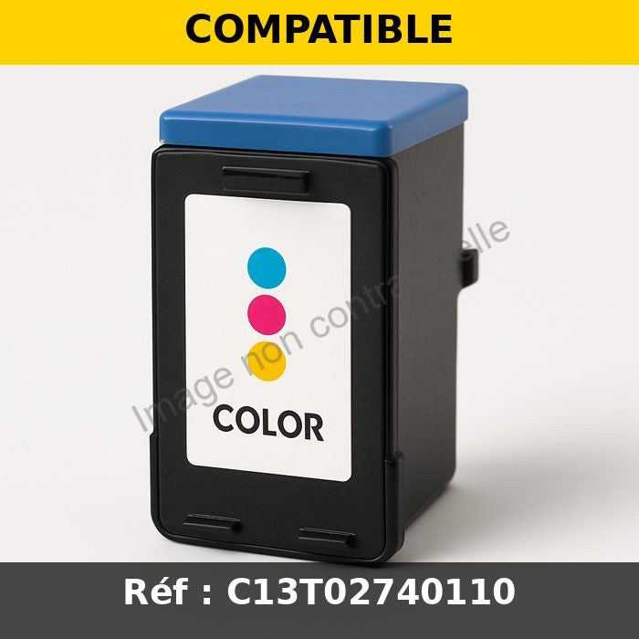 Cartouche compatible Epson C13T02740110 / T027 - multicouleur