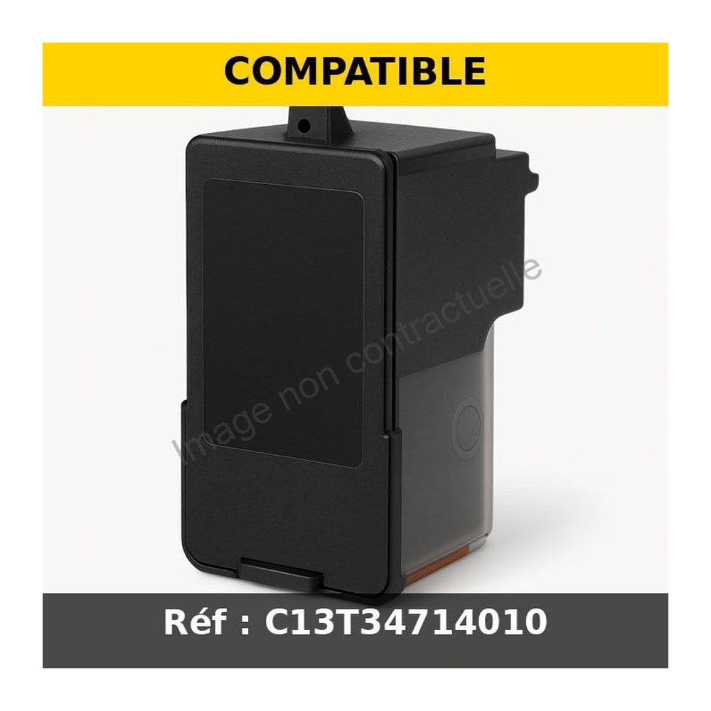Cartouche compatible Epson C13T34714010 / 34XL - noire