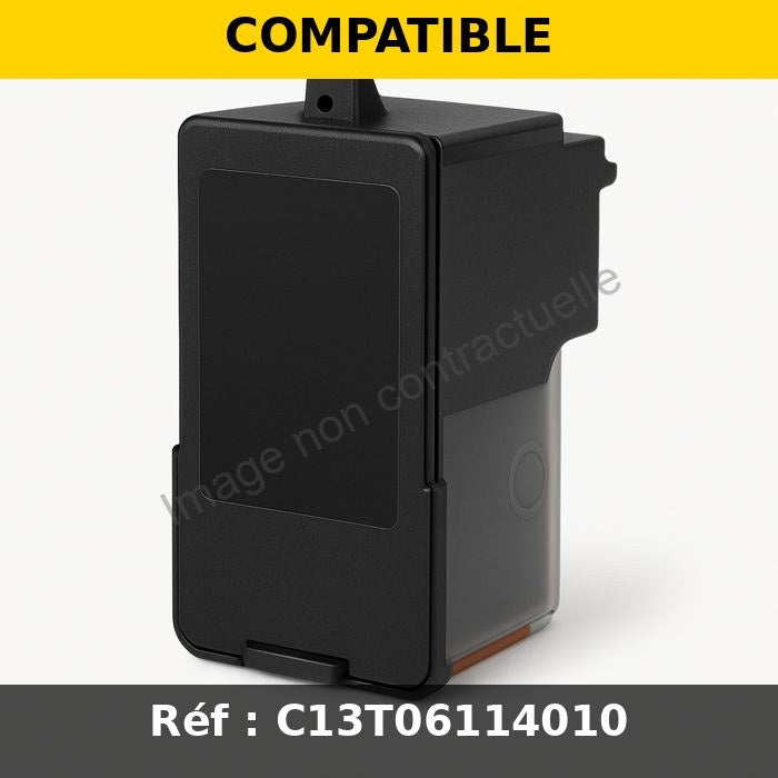 Cartouche compatible Epson C13T06114010 / T0611 - noire
