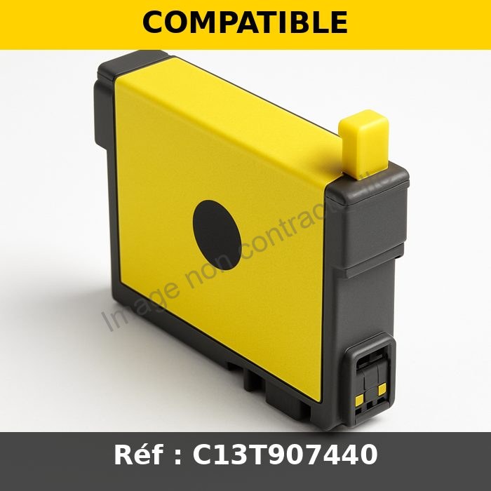 Cartouche compatible Epson C13T907440 / T9074 - jaune