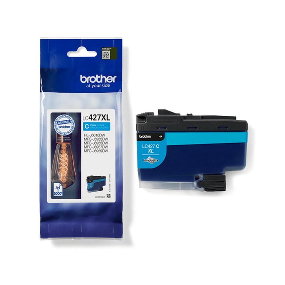 Cartouche compatible premium Brother LC427XLC - cyan
