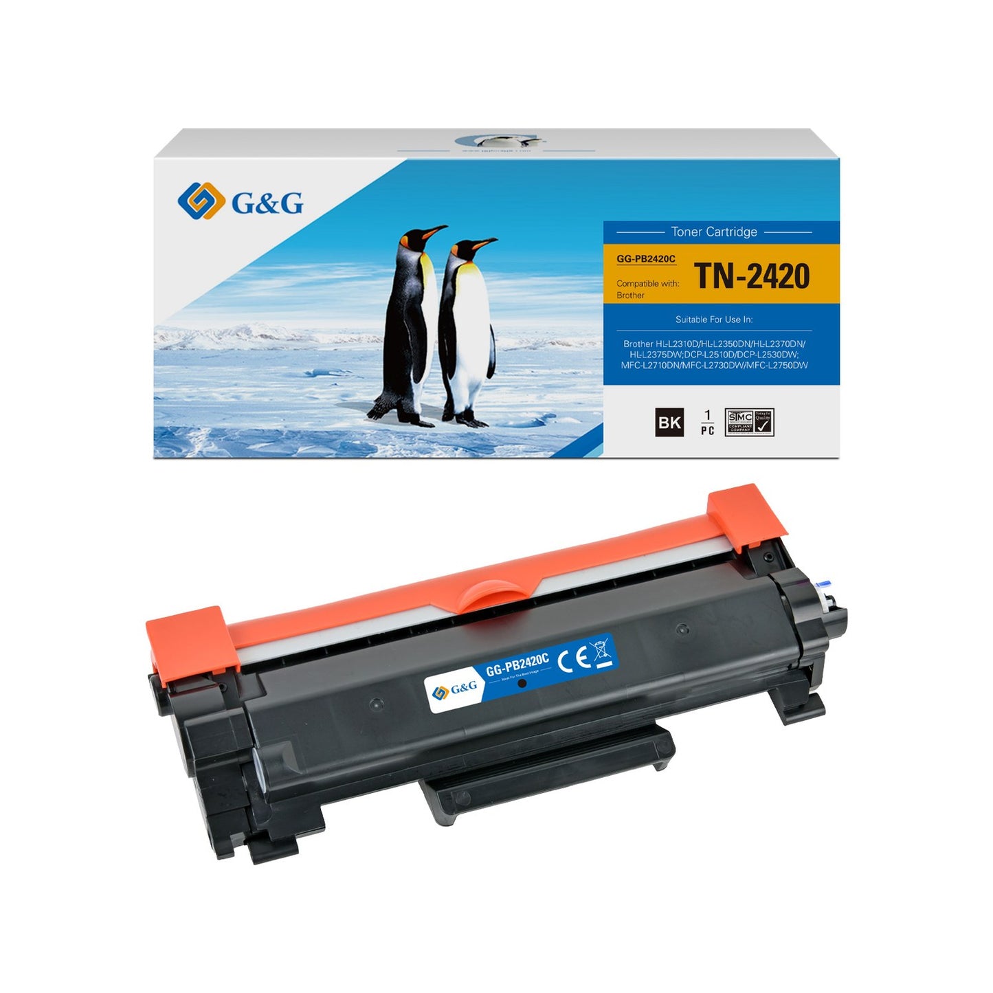 Toner compatible premium Brother TN2420 - noir