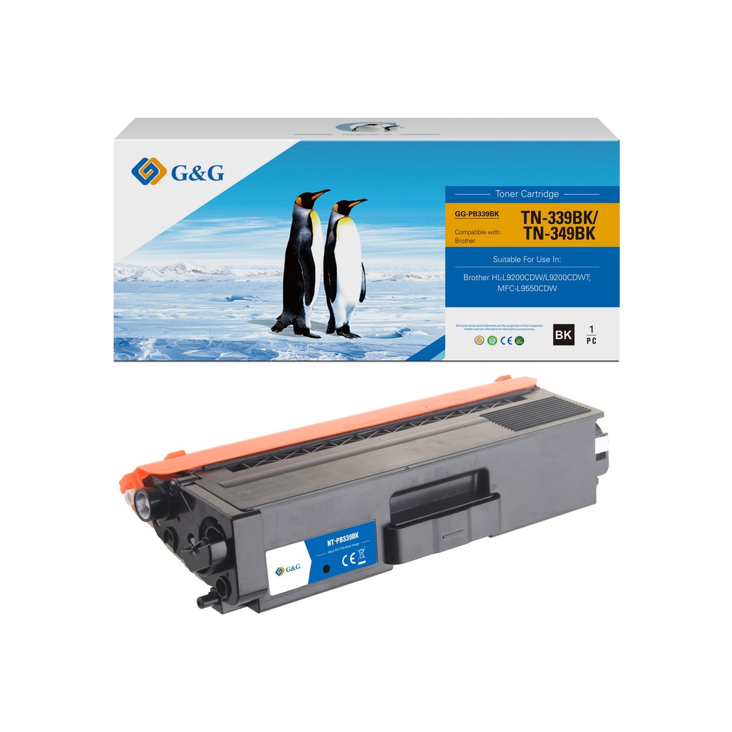 Toner compatible premium Brother TN329BK - noir