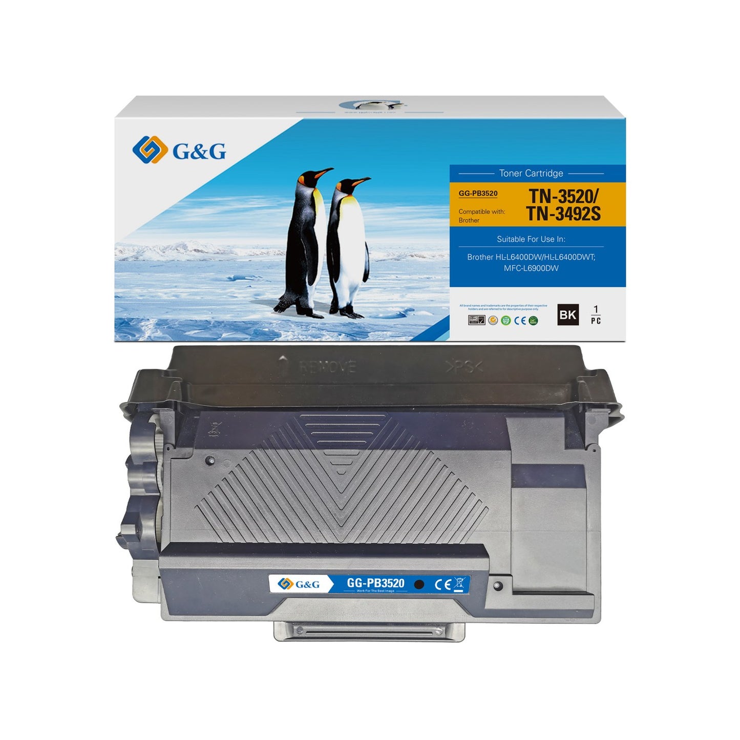 Toner compatible premium Brother TN3520 - noir