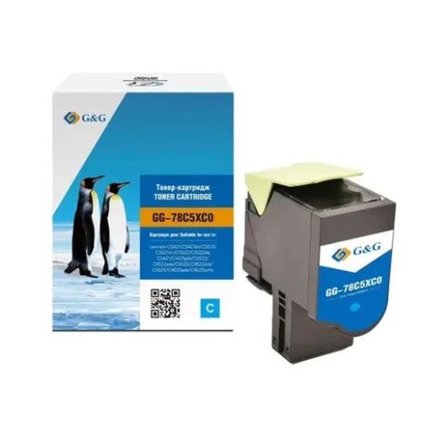 Toner compatible premium Lexmark 78C2XC0 - cyan