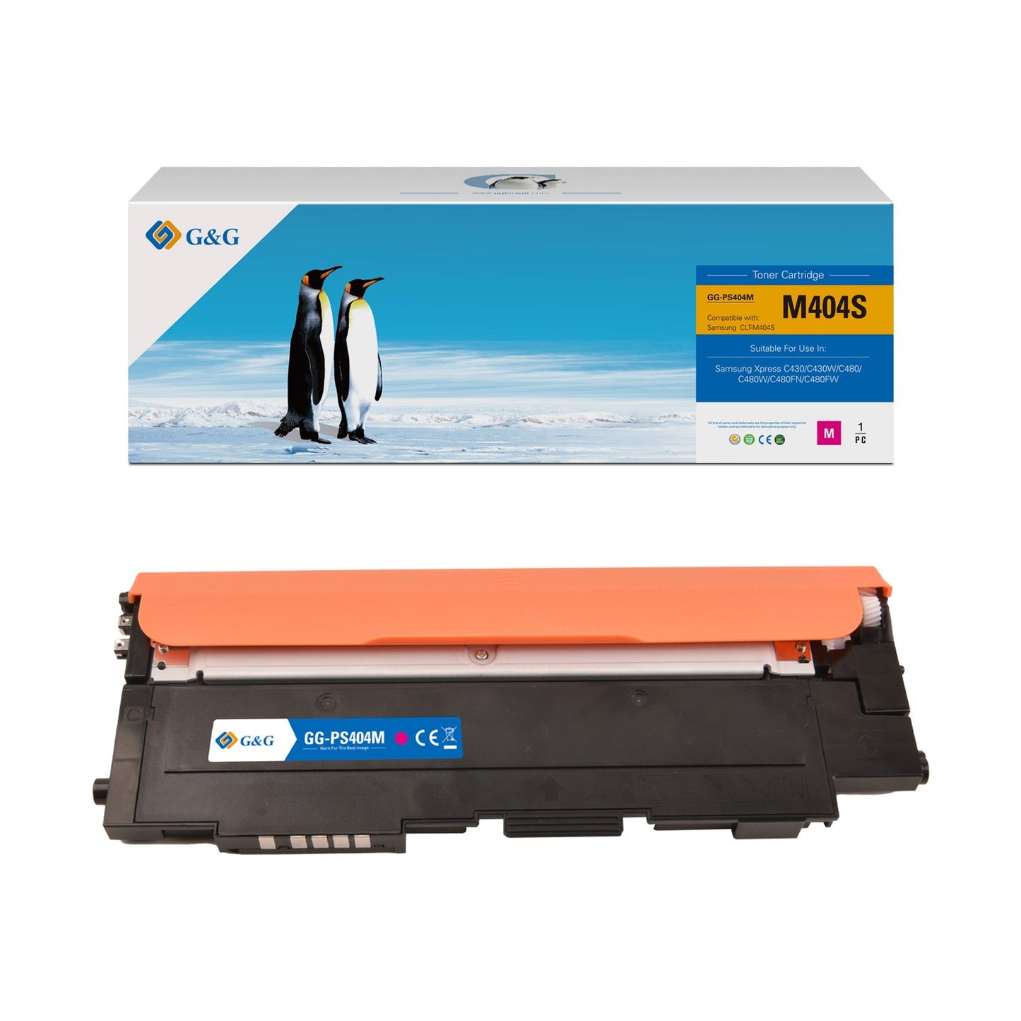 Toner compatible premium Samsung CLTM404SELS / M404S - magenta