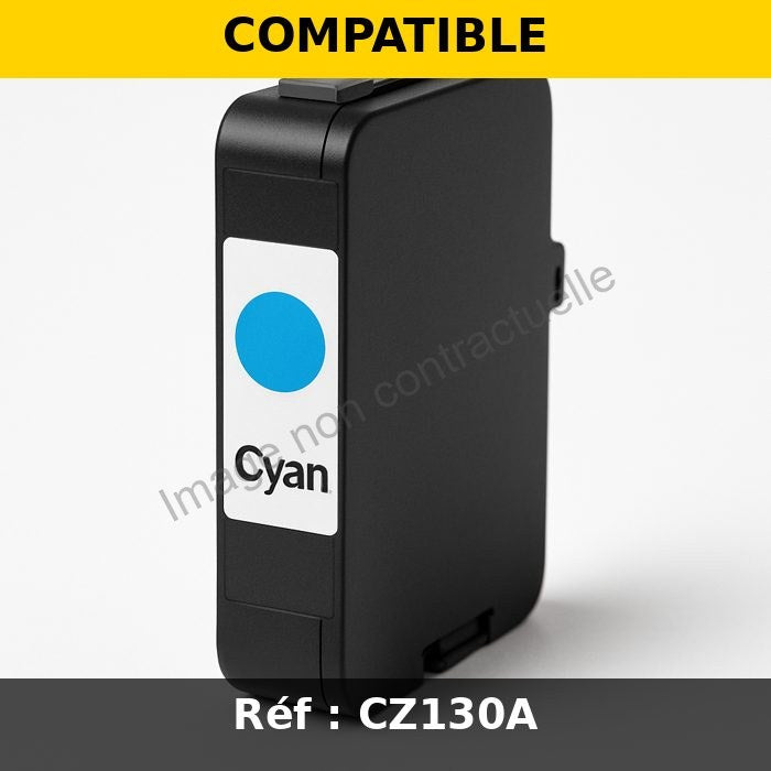 Cartouche compatible HP CZ130A / 711 - cyan