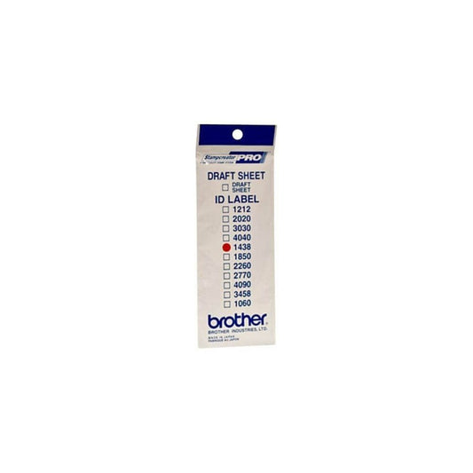 Étiquettes de tampon d'origines Brother ID1438