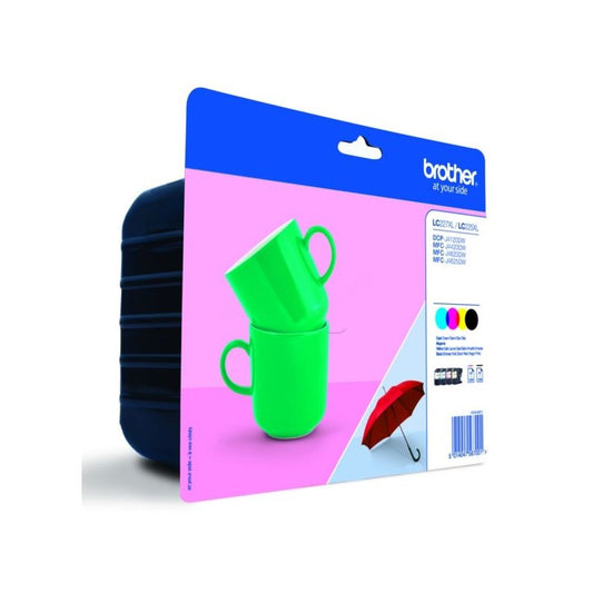 Cartouches d'origines Brother LC227XLVALBP - multipack 4 couleurs : noire, cyan, magenta, jaune