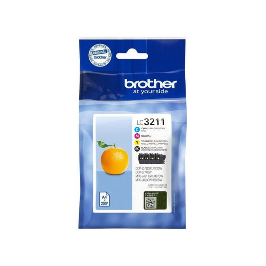 Cartouches d'origines Brother LC3211VALDR - multipack 4 couleurs : noire, cyan, magenta, jaune