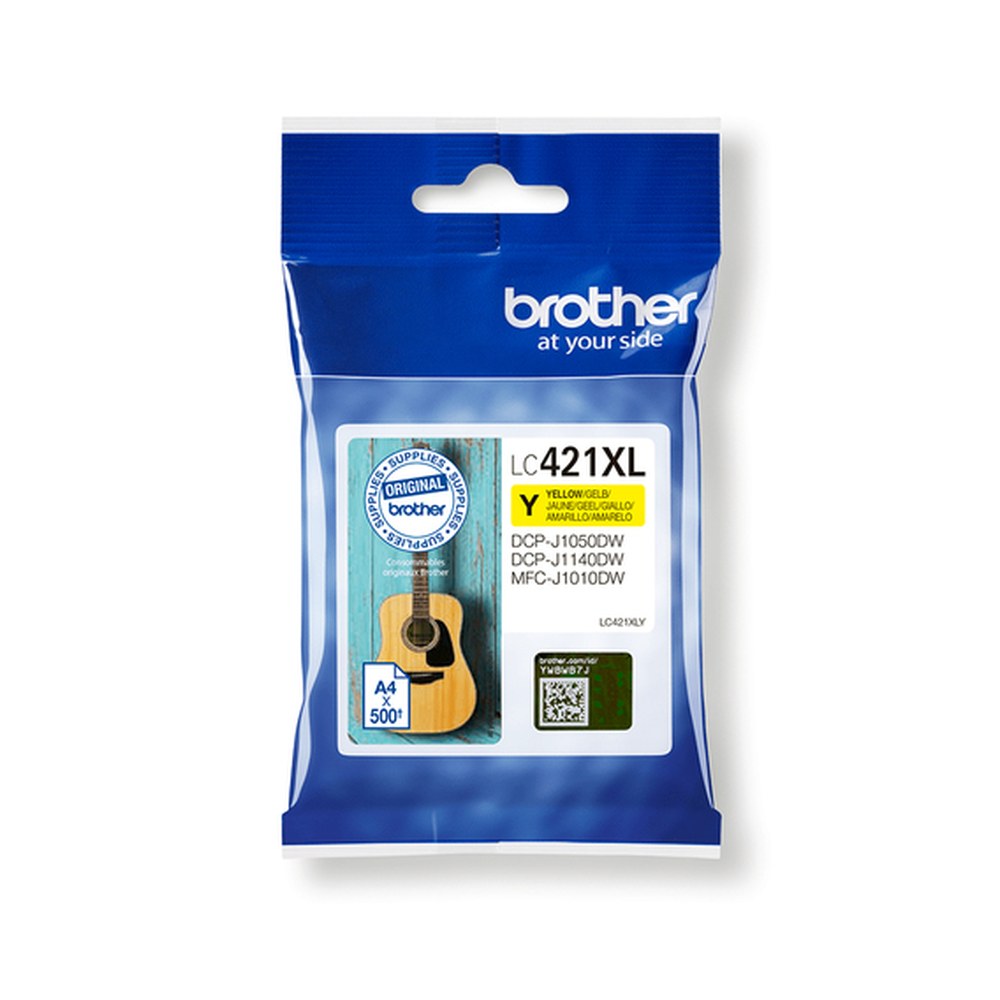 Cartouche d'origine Brother LC421XLY - jaune