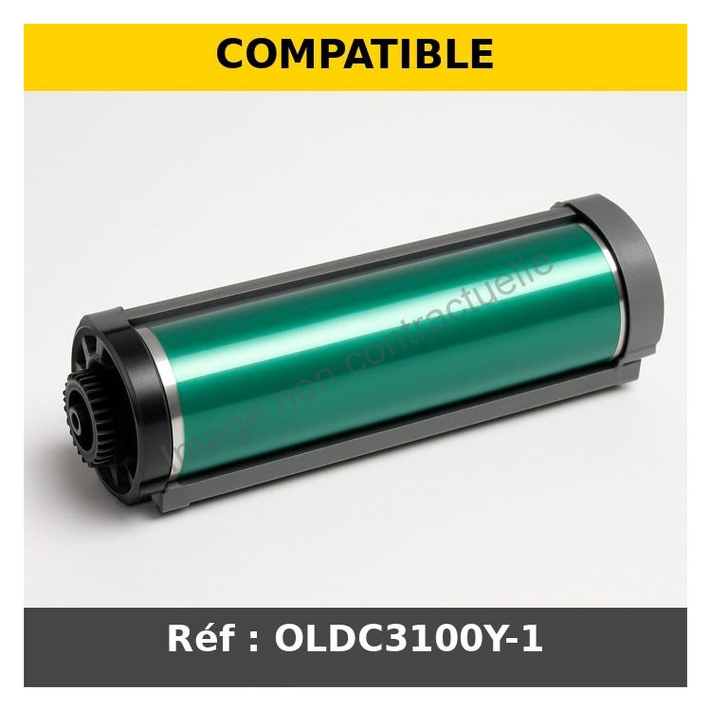 Tambour compatible OKI 42126641 / TYPE C6L - jaune