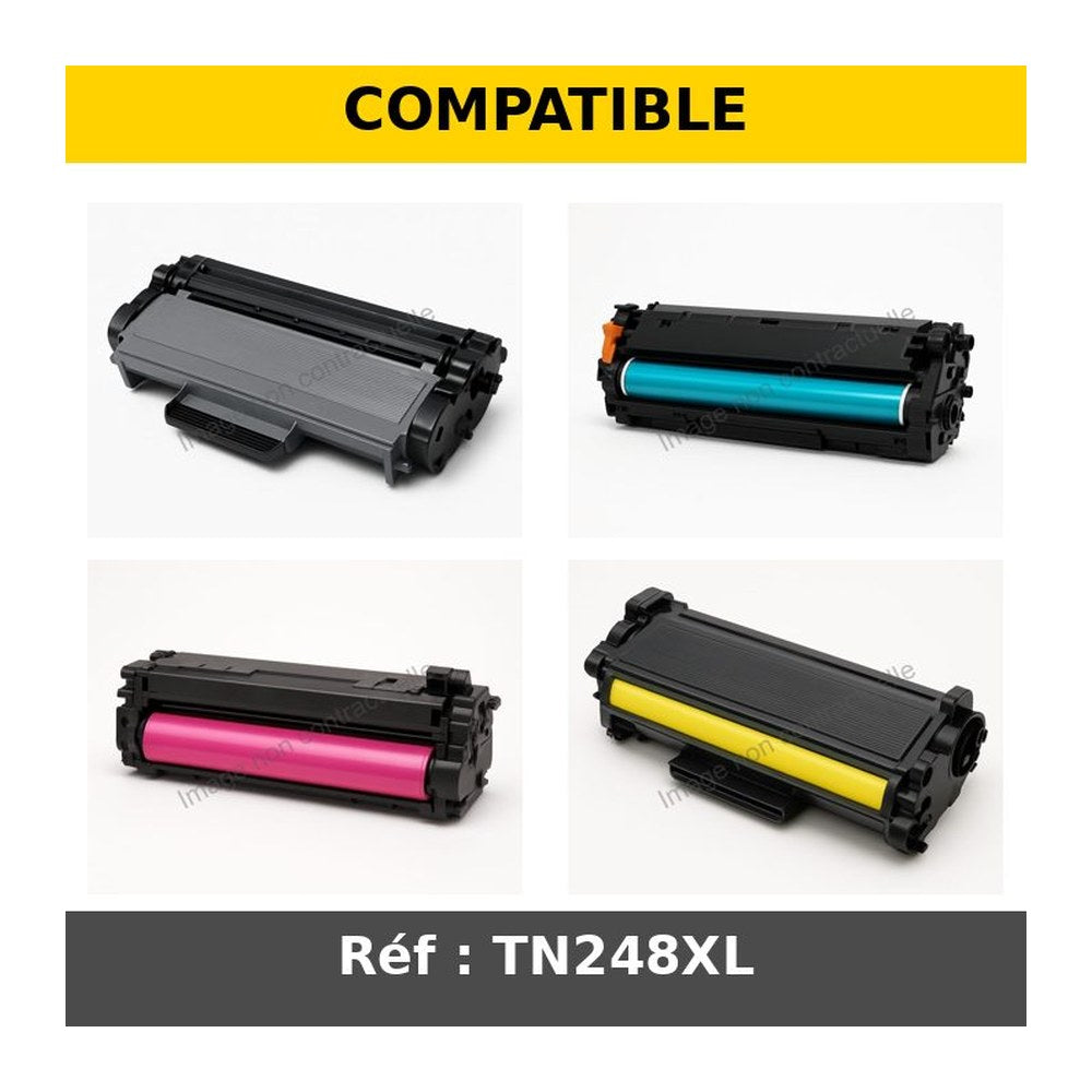 Compatibles Brother TN248XL - Toners Multipack 4 couleurs (BK,C,M,Y)