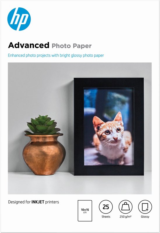 Papier photo 10x15 d'origine HP Q8691A