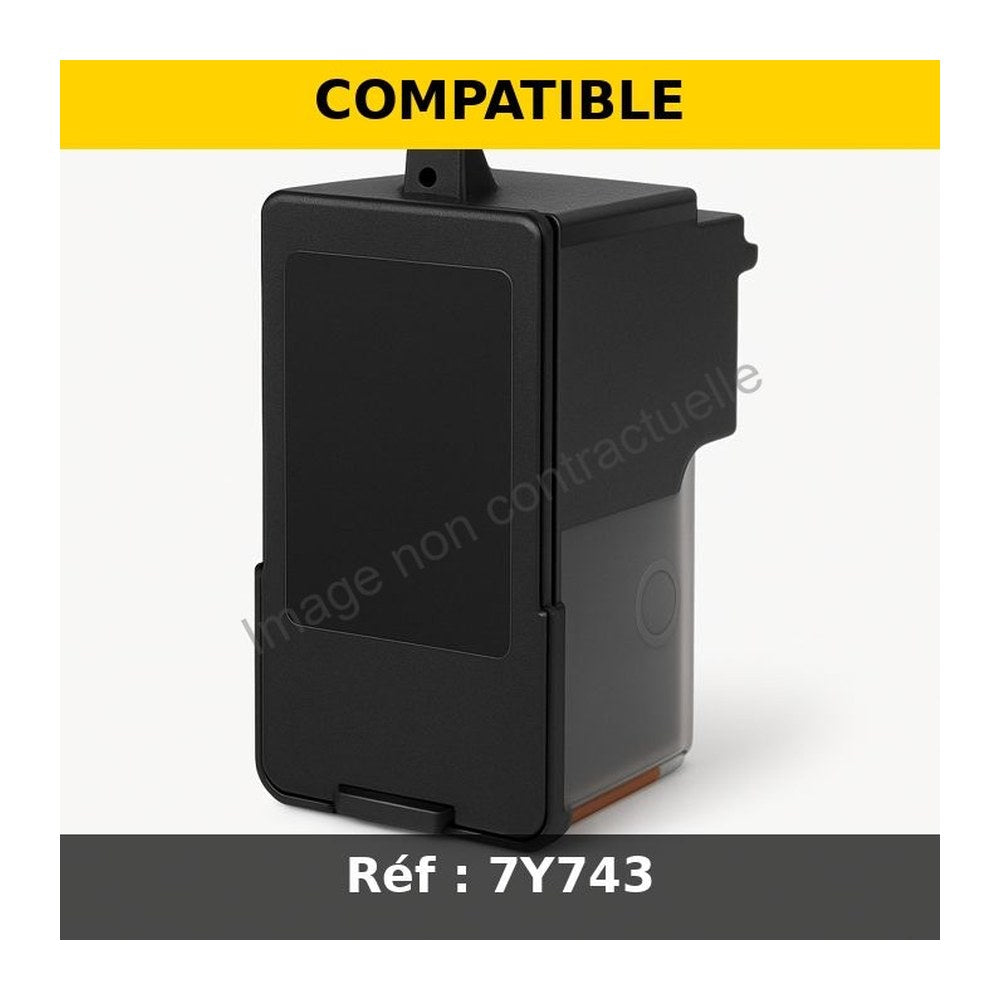 Cartouche compatible Dell 59210043 / 7Y743 - noire