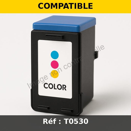 Cartouche Jet d'encre couleur de Marque DELL T0530 (592-10040)3 COULEURS (Cyan, Jaune, Magenta) 275 copies