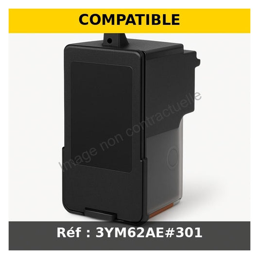 Cartouche compatible HP 3YM62AE#301 / 305XXL - noire