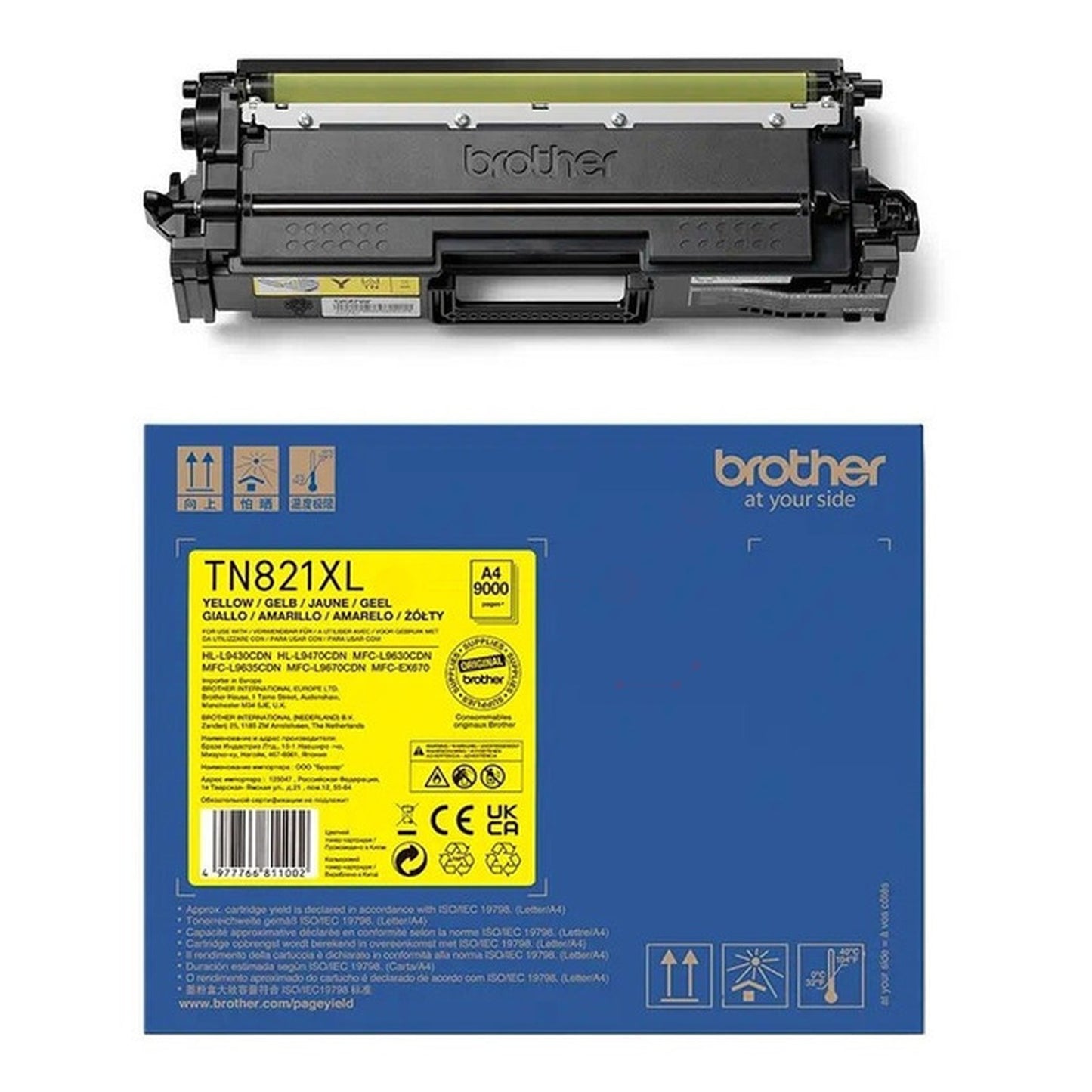 Toner d'origine Brother TN821XLY - jaune