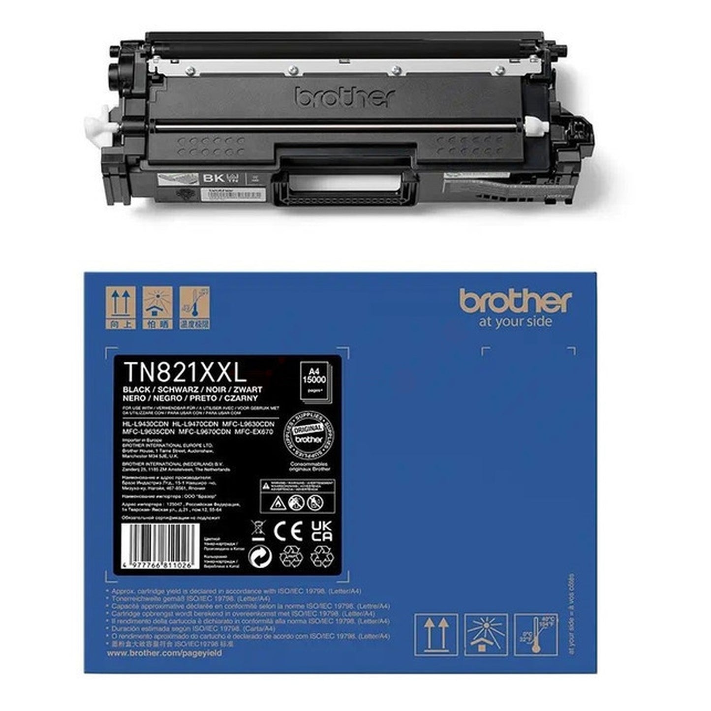 Toner d'origine Brother TN821XXLBK - noir