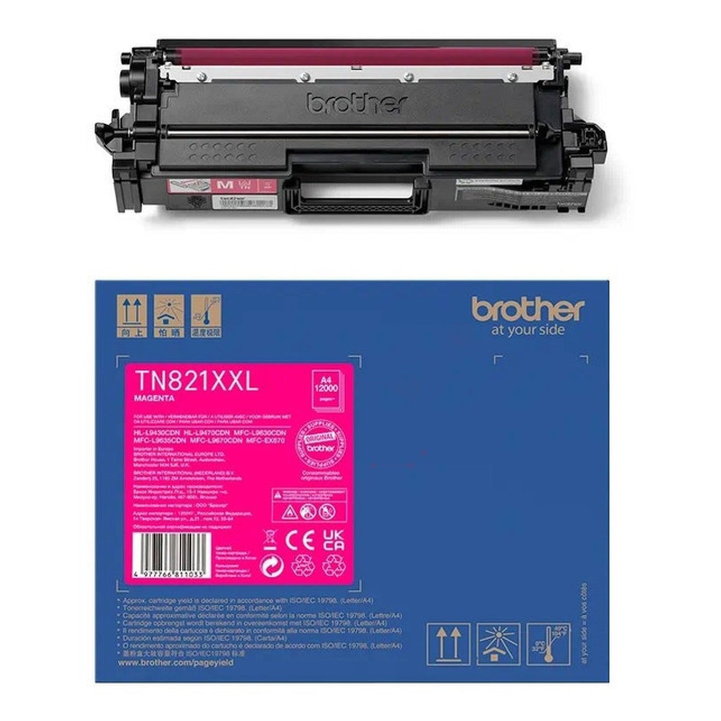 Toner d'origine Brother TN821XXLM - magenta
