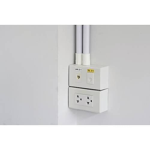 Ruban cassette d'origine Brother TZE261CIV - noir, blanc