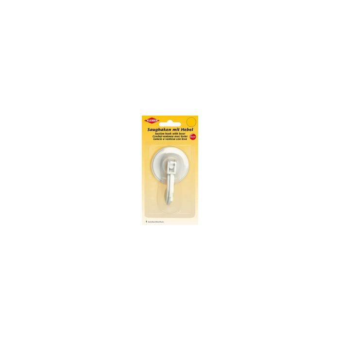 KLEIBER Crochet ventouse, plastique, blanc