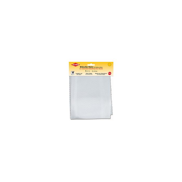 KLEIBER Filet à linge, fermeture à zip, 280 x 370 mm, blanc