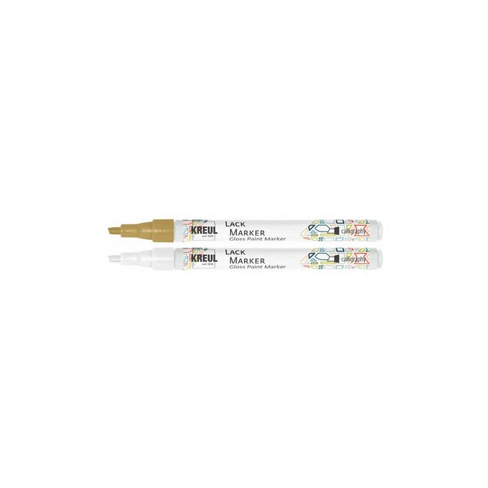 KREUL Lackmarker "Gloss Paint Marker", calligraphy, blanc