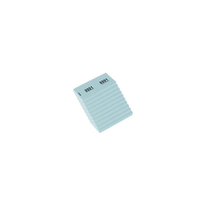 kangaro Bloc numéroté 1-1000, 105 x 42 mm, bleu