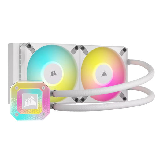 Kit Watercooling AIO Corsair iCue H100i Elite Capellix XT RGB - 240mm (Blanc)