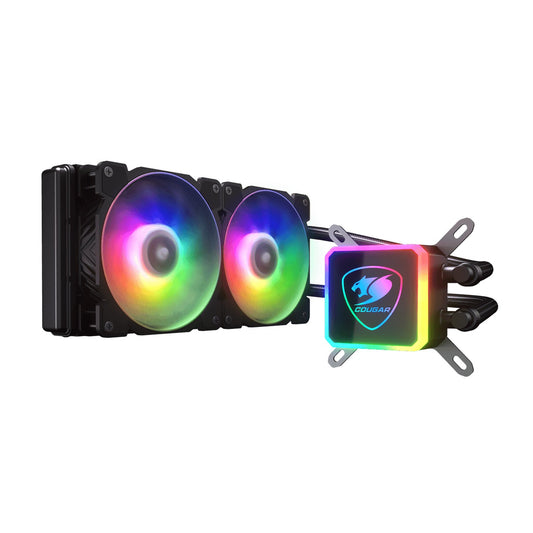 Kit Watercooling AIO Cougar Aqua ARGB - 240mm (Noir)