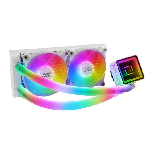 Kit Watercooling AIO Mars Gaming ML-Ultra RGB - 240mm (Blanc)