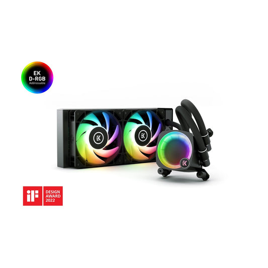 Kit Watercooling Ekwb AIO Nucleus Lux RGB - 240mm (Noir)