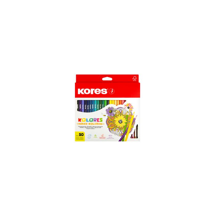 Kores Crayons de couleur triangulaires "Hobby Koloring",