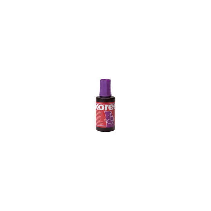 Kores Encre pour tampon encreur, contenu: 27 ml, violet