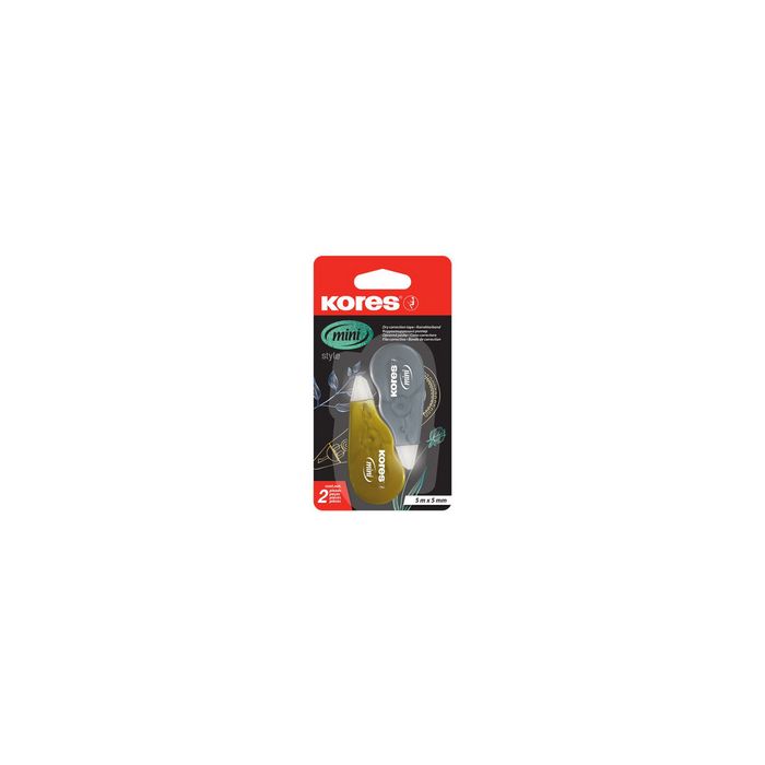 Kores Rouleau correcteur jetable "Mini Metallic Style"