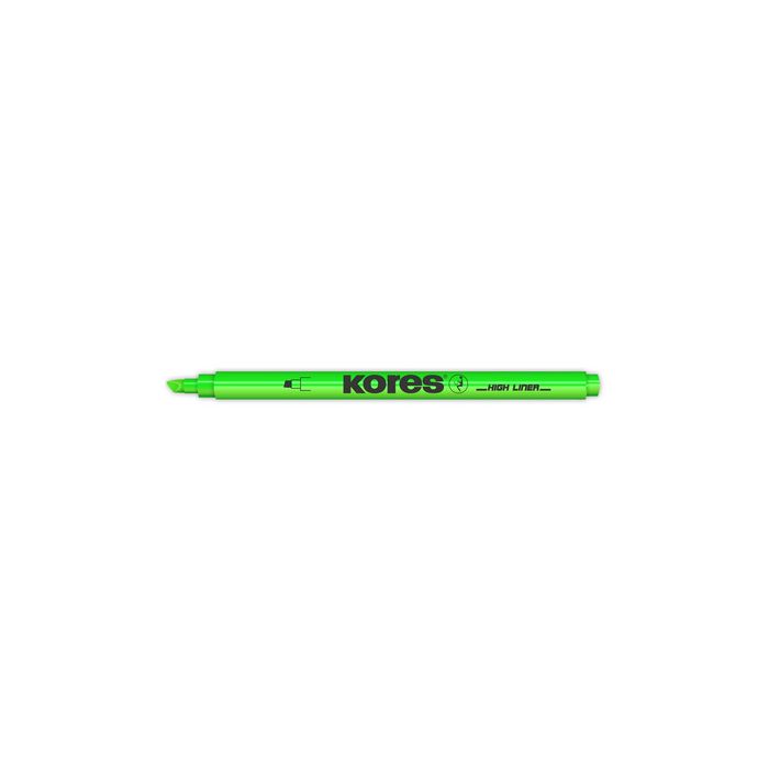 Kores Surligneur, pointe biseautée: 0,5 - 3,5 mm, vert