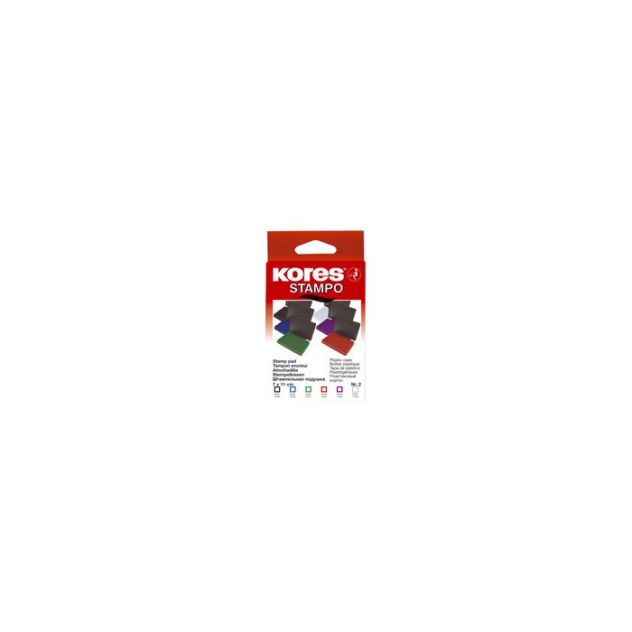 Kores tampon encreur "STAMPO", (L)110 x (P)70 mm, noir