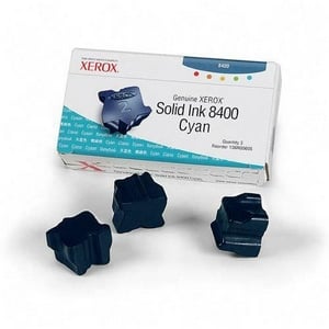 3 Color Stix de Marque pour Xerox 108R605 Cyan (3400 Pages)