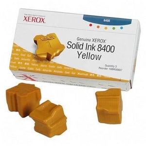 3 Color Stix de Marque pour Xerox 108R607 Jaune (3400 Pages)