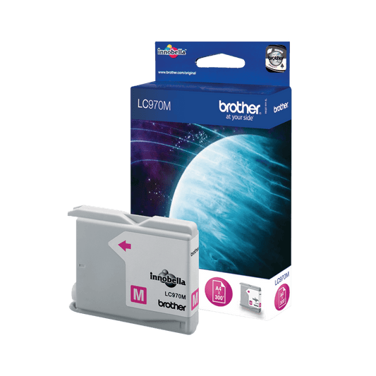 Cartouche Jet d'encre de marque BROTHER LC970M MAGENTA (300 pages) pour imprimante Brother DCP 150